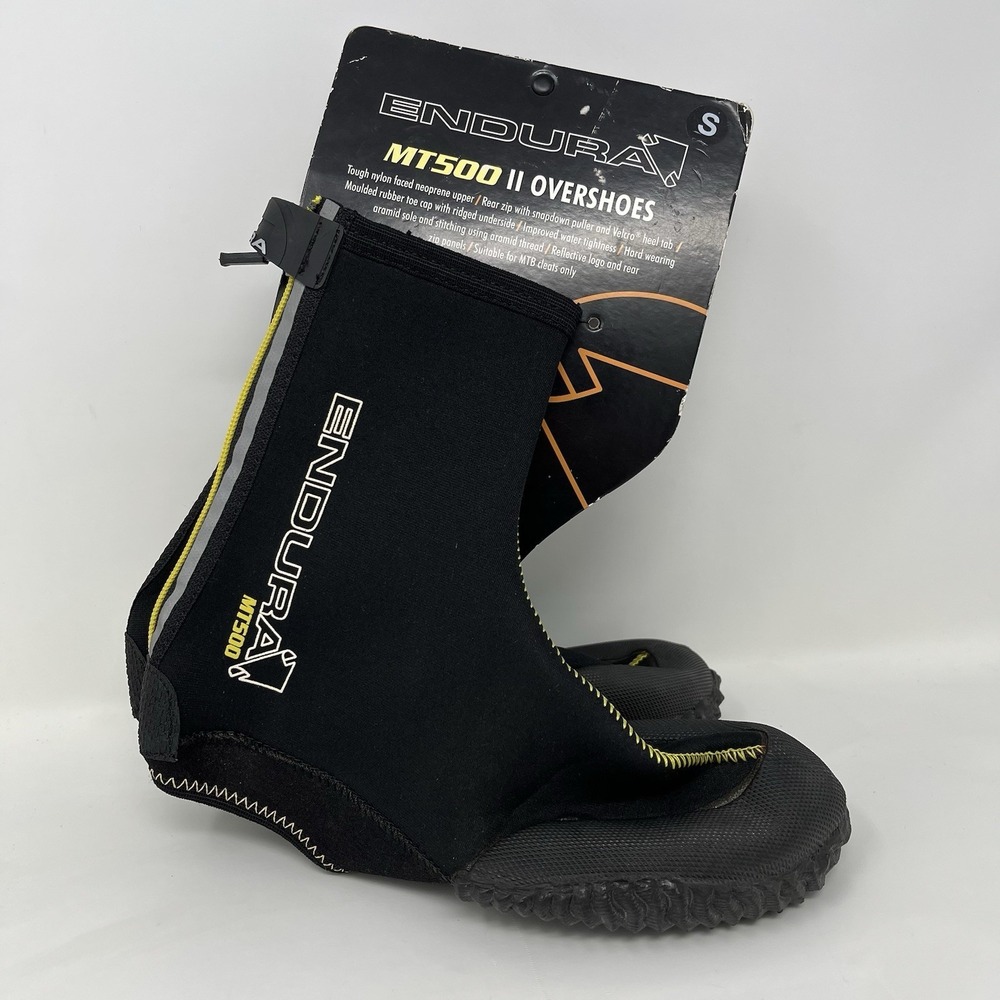 Endura MT500 II Overshoes Cycling Booties Mountain Bike Cleats Black Size S NWT